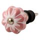 Baby Pink Flower Medium Ceramic Melon Wine Stopper